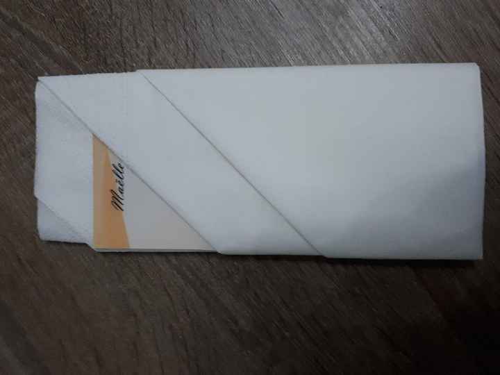 Grande réflexion marque place et pliage de serviette... - 4