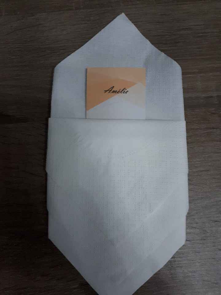 Grande réflexion marque place et pliage de serviette... - 6