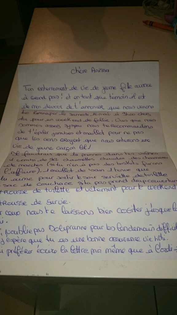 Sa avance à grand pas petite lettre bien sympathique - 1