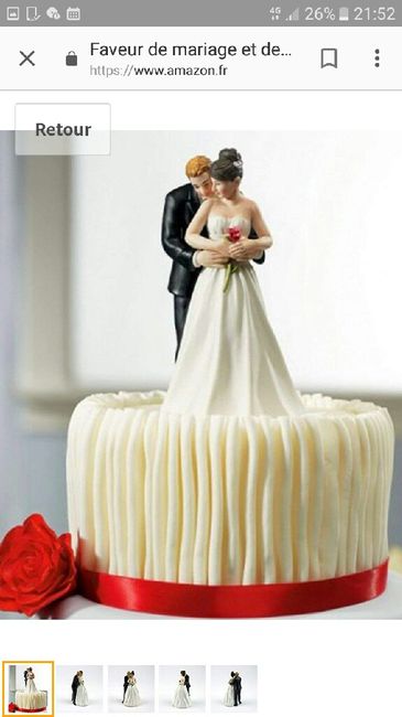 Figurine gateau mariage - 1