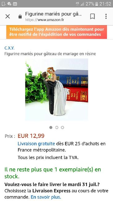 Figurine gateau mariage - 2