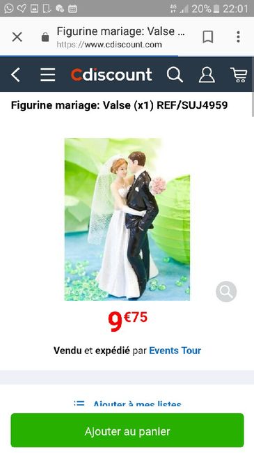 Figurine gateau mariage - 1