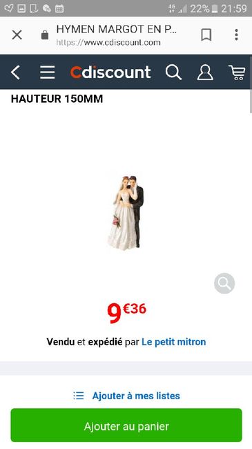 Figurine gateau mariage - 2
