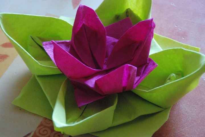 pliage serviette