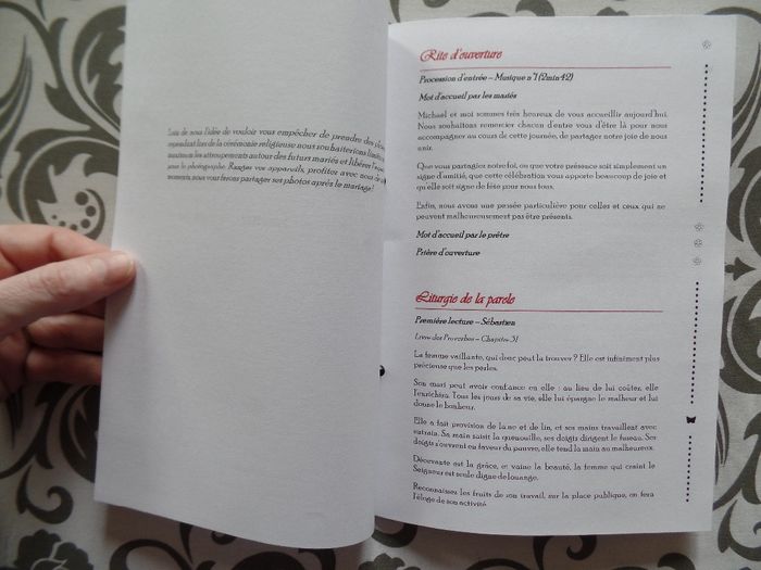 Livret de messe