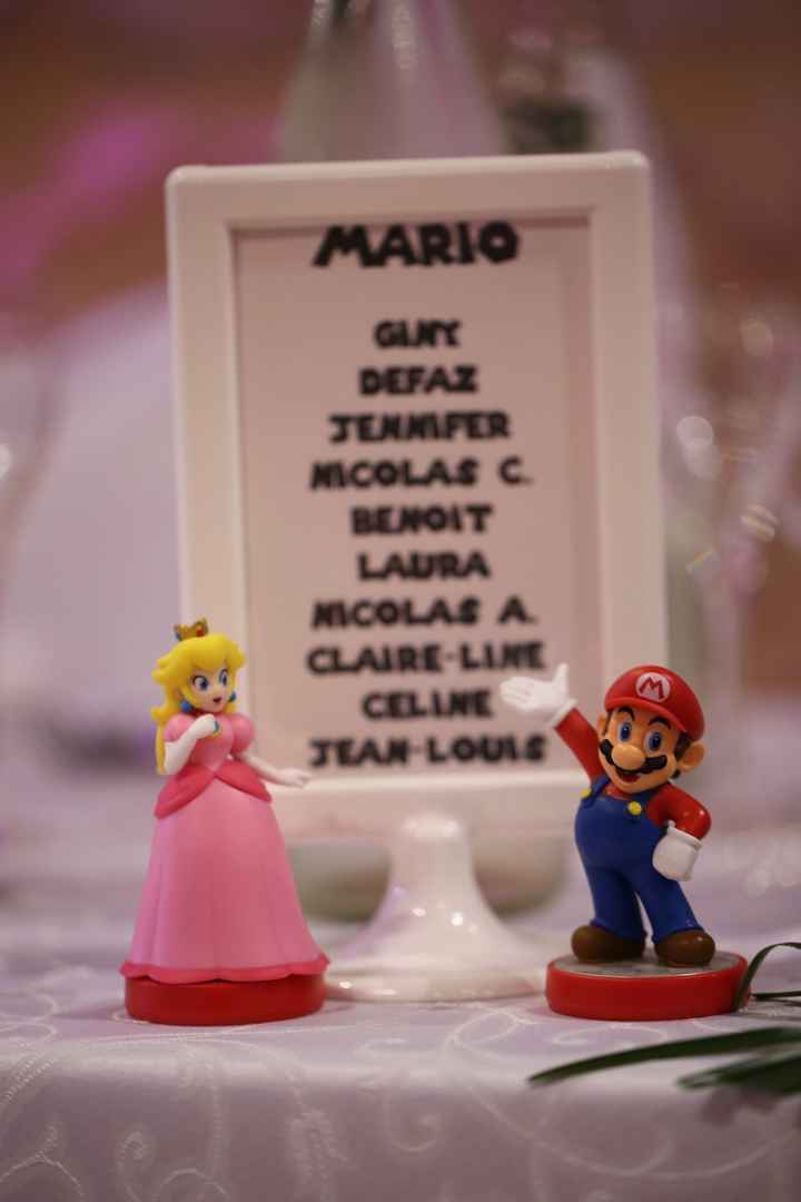 exemple de cadre et déco de table