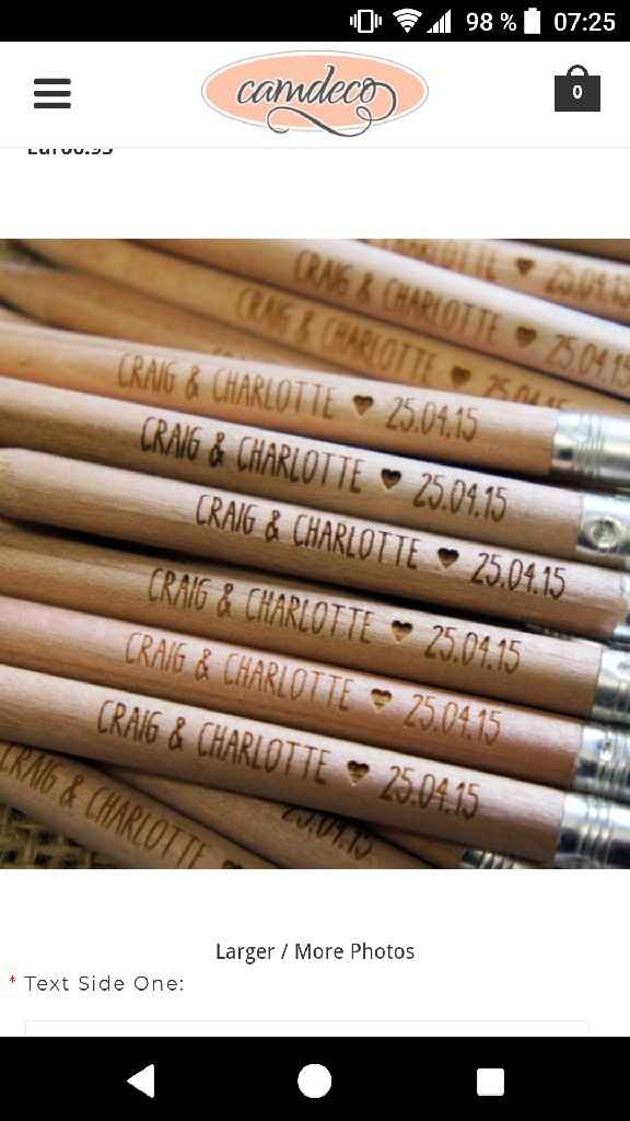 Cadeaux invités : crayons personnalisés - 1