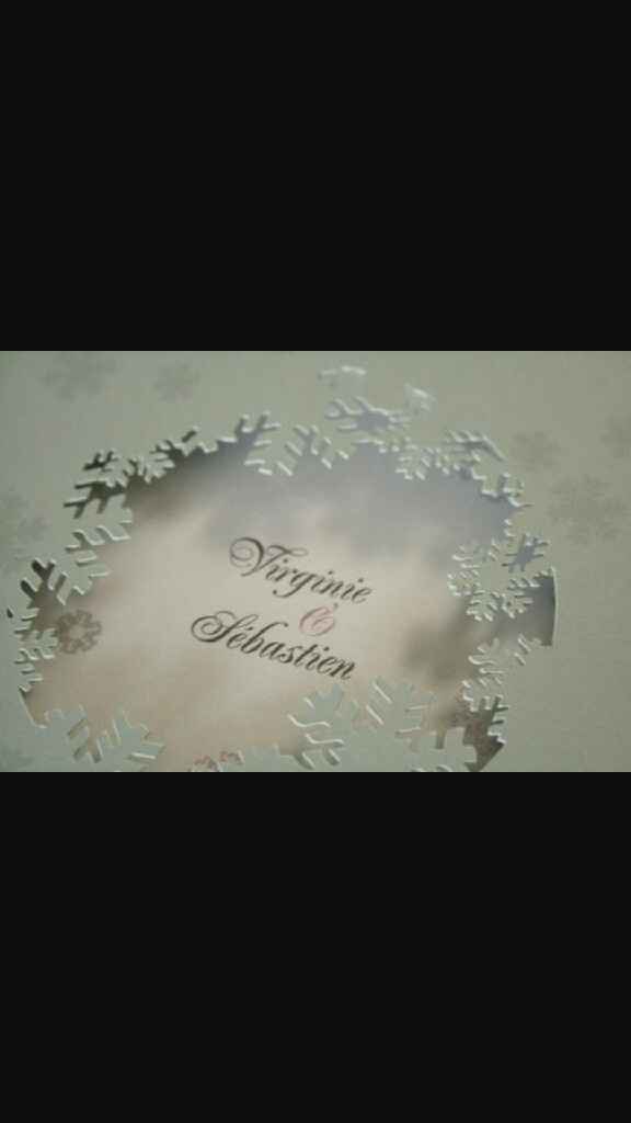 Faire part thème hivers - 2