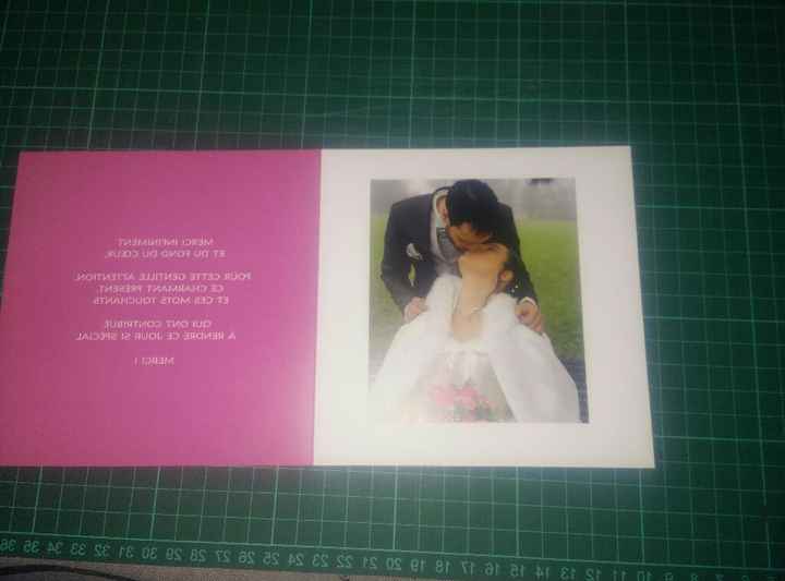 Carte de remerciement - 2