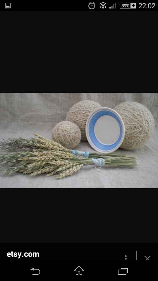 Déco avec du blé / bouquet de mariée avec du blé - 2