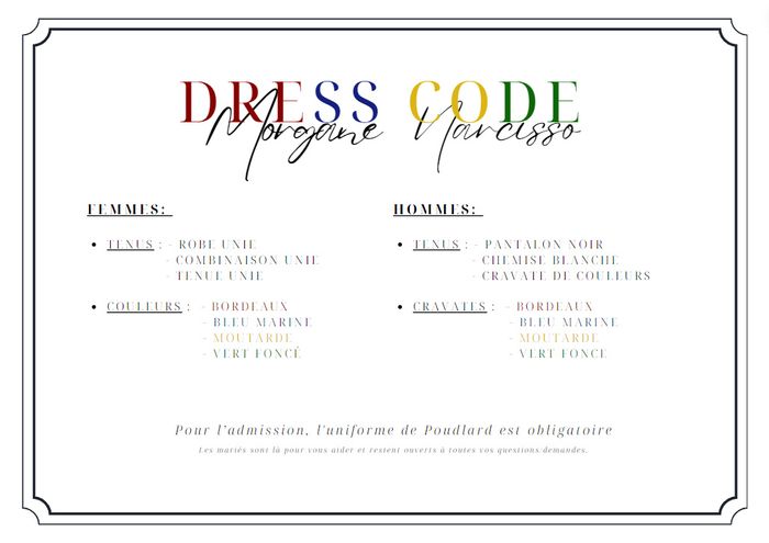 Papeterie Mariage termine ( Harry Potter ) 3