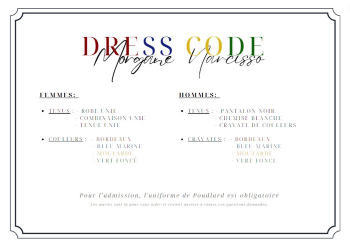 Faire part, imposez vous des couleurs vestimentaire 1