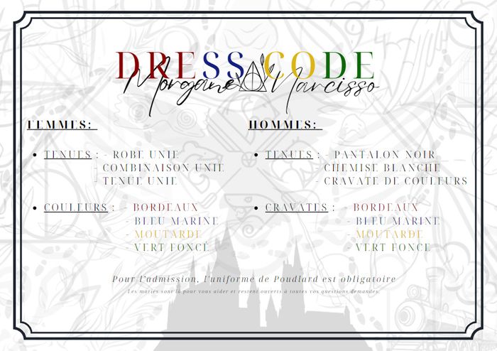 papeterie mariage harry potter 1