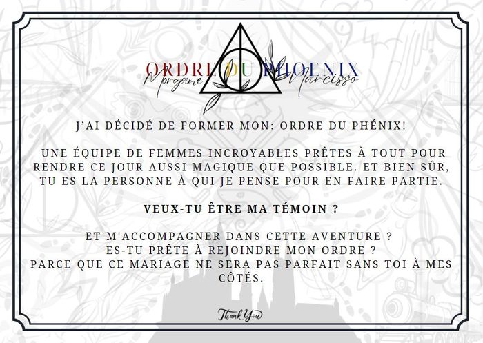 Mes Demandes de Témoins/demoiselles 2