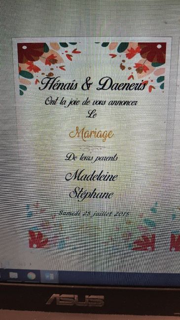  2e essai de faire part - 3