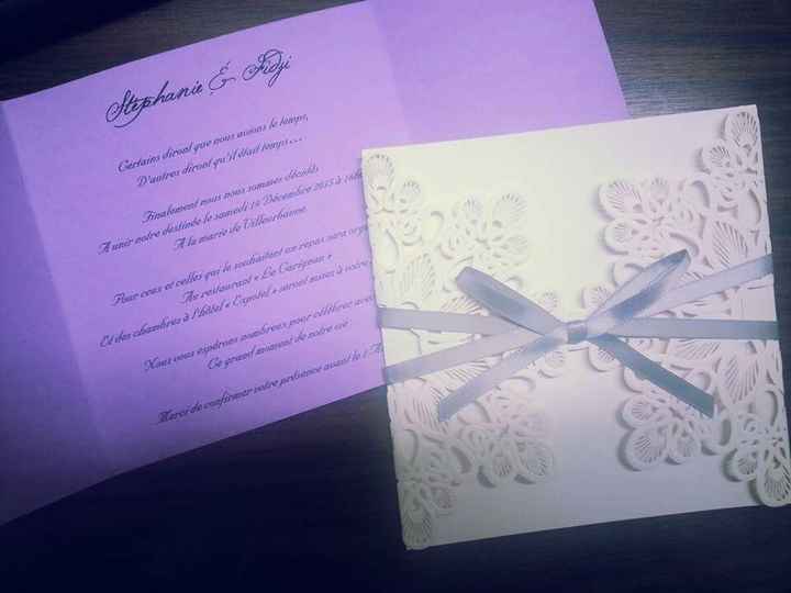 Comment sont vos faire parts ? - 1