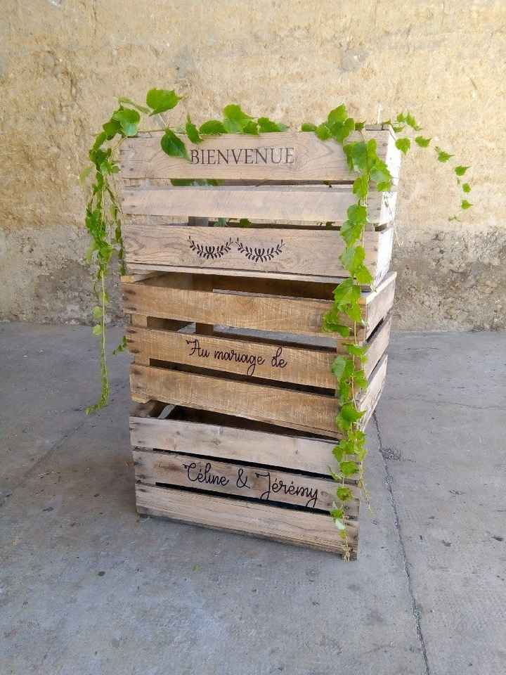 Caisse à pomme ( panneau de bienvenue) - 1