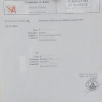 Publications faites en Mairie
