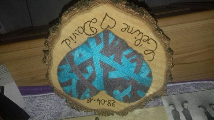 Porte alliances en bois - 1