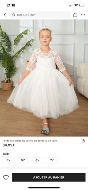 Tenue pour demoiselles d'honneur ( enfants) 3