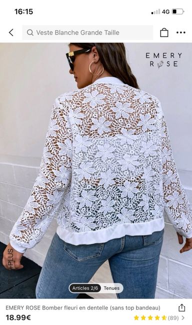Boléro / veste mariee - 2