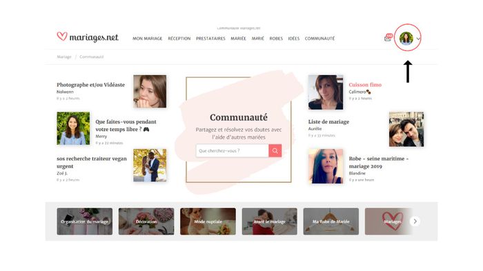 Comment ajouter/modifier votre photo de profil 1