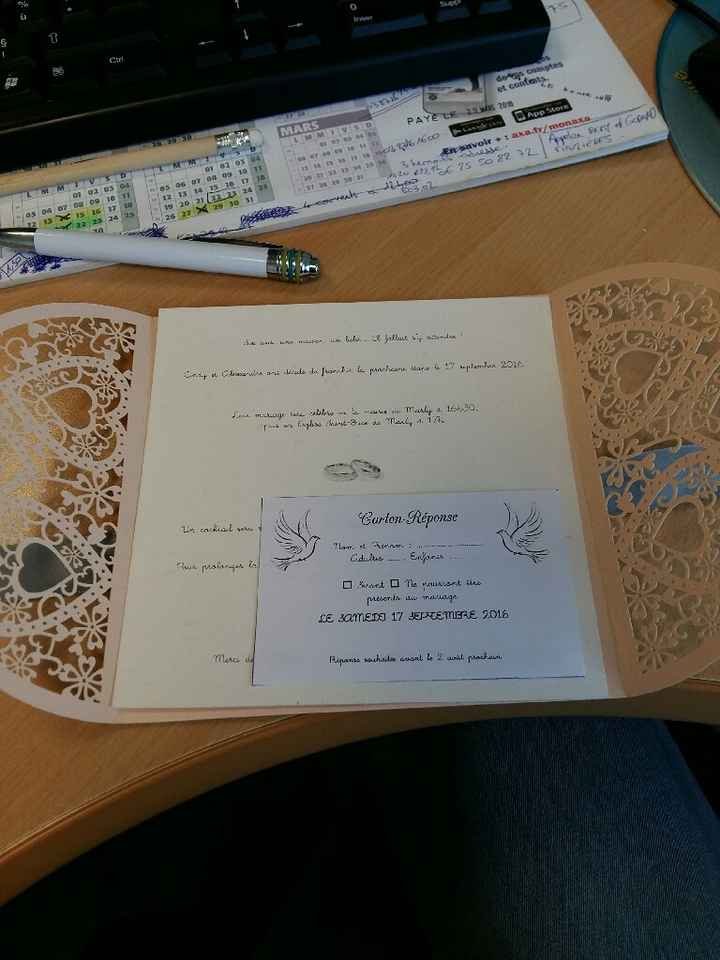 Question faire part-carton reponse - 1