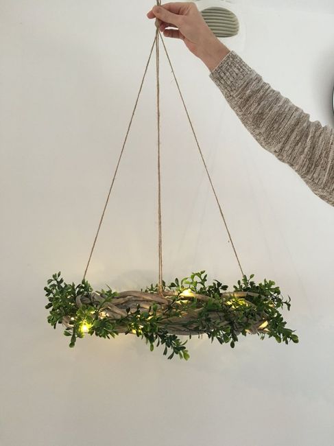 On se remet aux diy :-) couronne lumineuse - 2