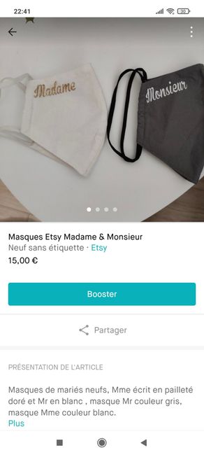 Masque personnalisé - 1