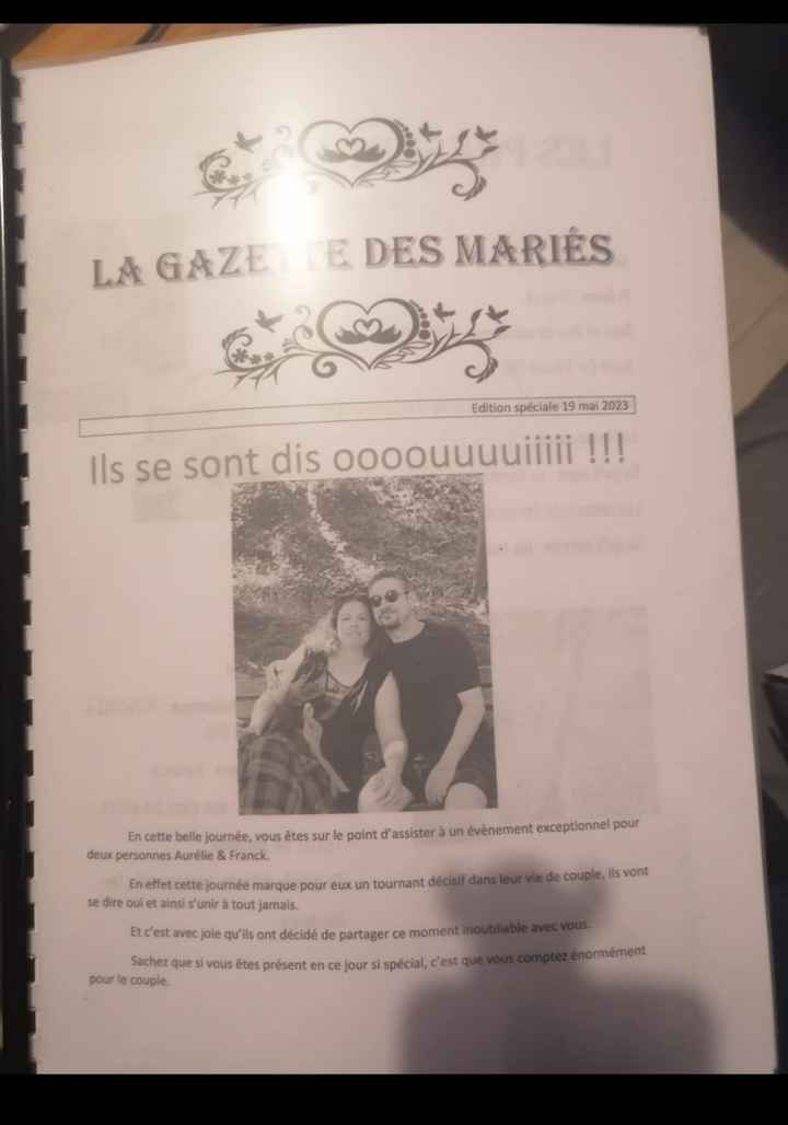 Gazette des mariés - 1