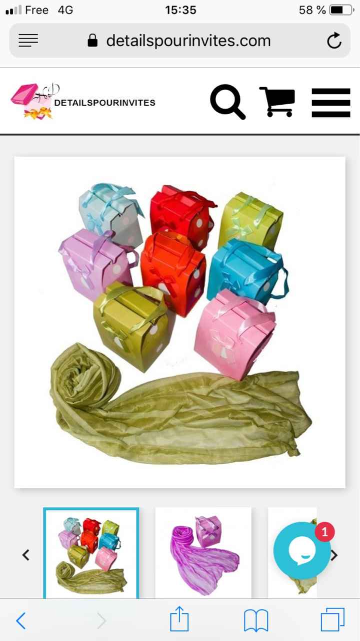 Cadeaux invités - 1