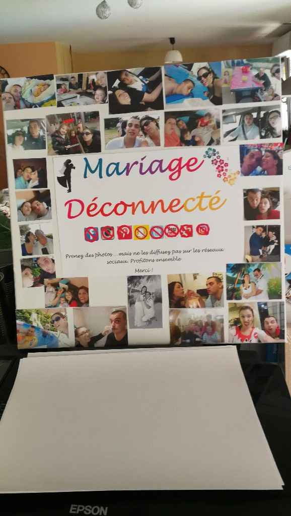 Panneau "mariage déconnecté" - 1