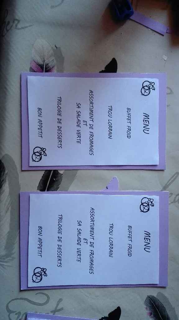 Nos menus - 1