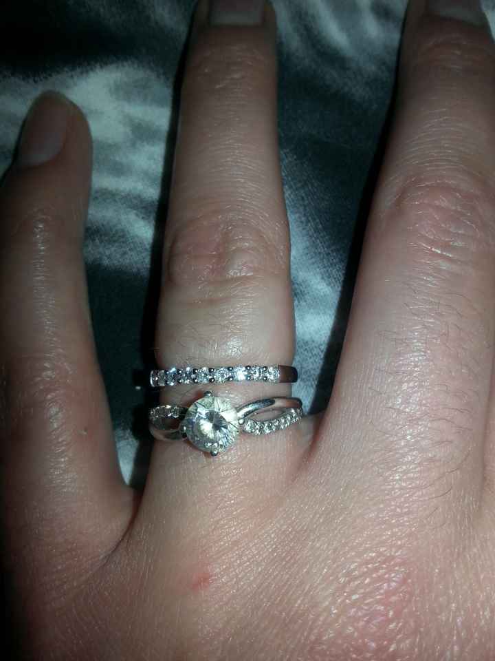 Association bague de fiancaille + alliance  - 2