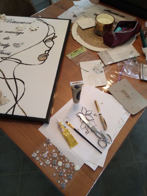 diy tableau d'accueil 1