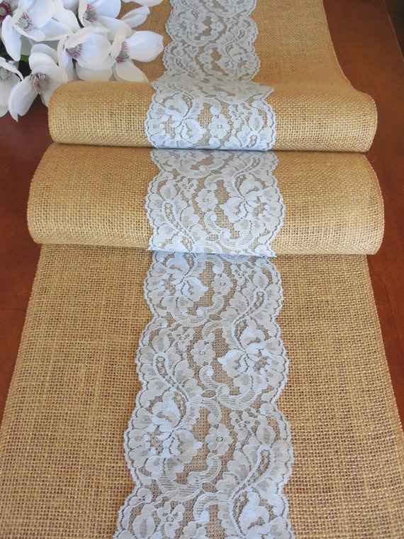 chemin de table toile de jute
