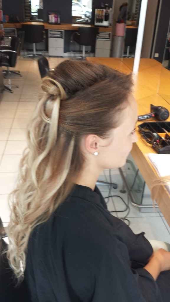 Coiffure mariée semi détachés