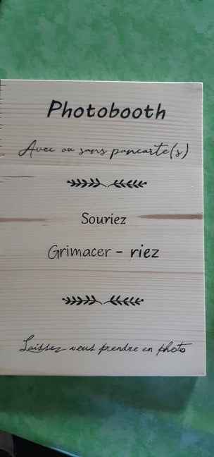 Panneau photobooth