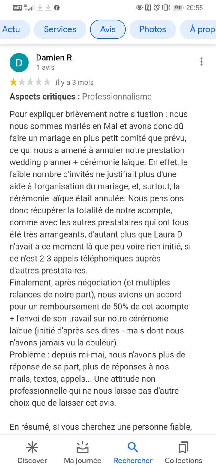 attention laura d événementiel arnaque - 1