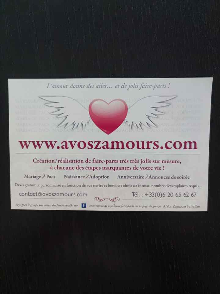 Nos faire parts 🌸🥰 - 3