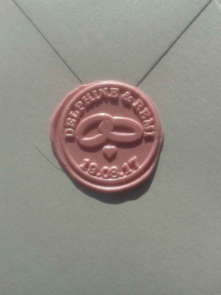 cachet cire enveloppes