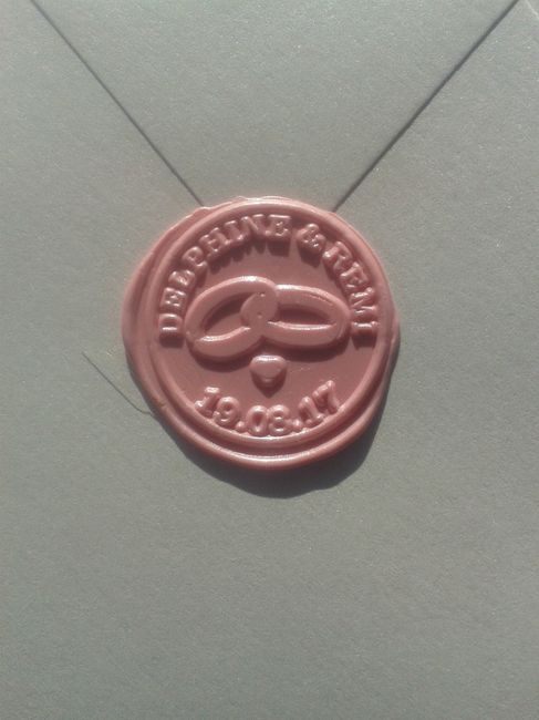 cachet cire enveloppes