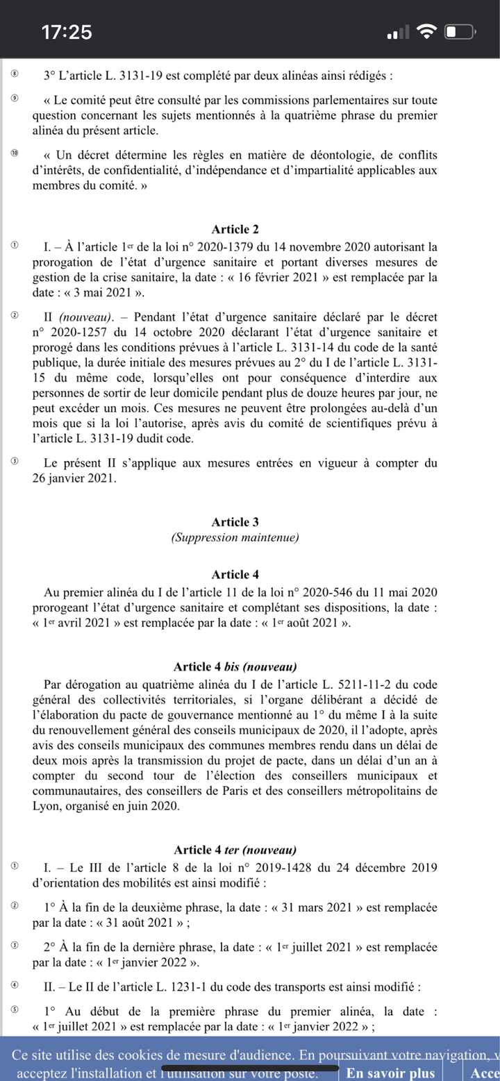 Informations du moment - 1