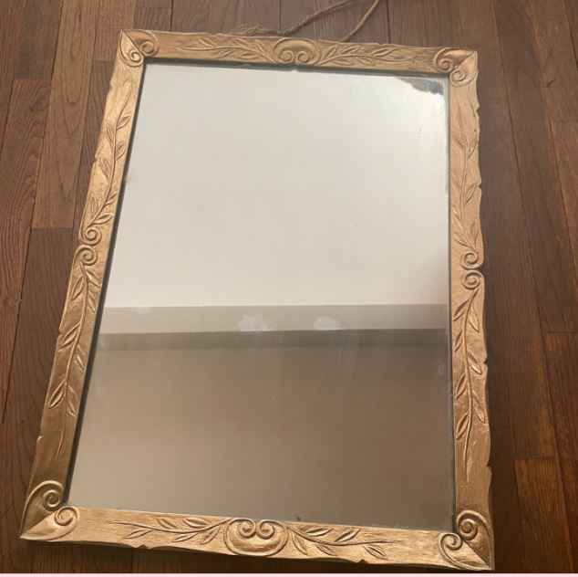 Miroir bombe or pour Tableau de bienvenu