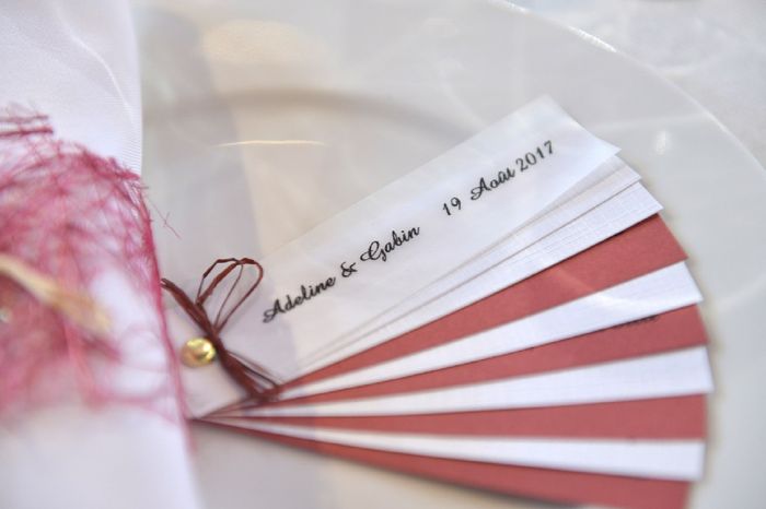 Mariage civil -Thème Rouge bordeaux / blanc 3