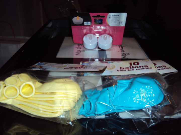 bougie led et ballons