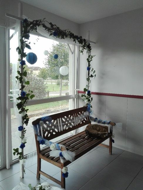Décoration blanc et bleu - 1