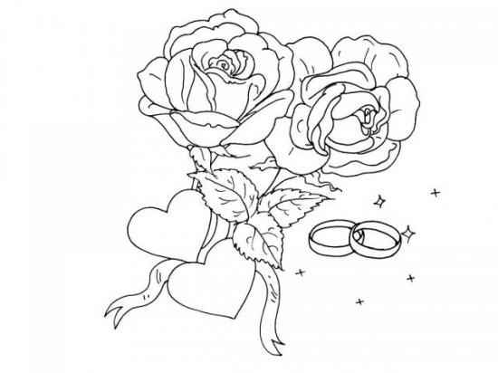 Coloriage roses 