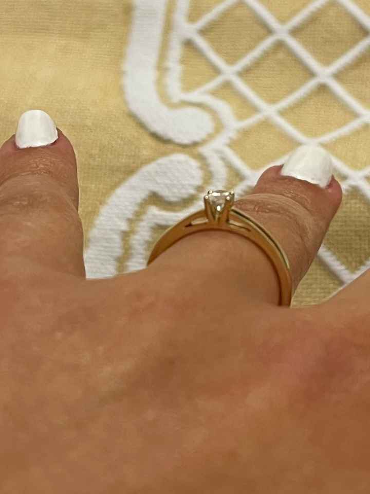 Doute sur la taille de la bague de fiançailles - 1