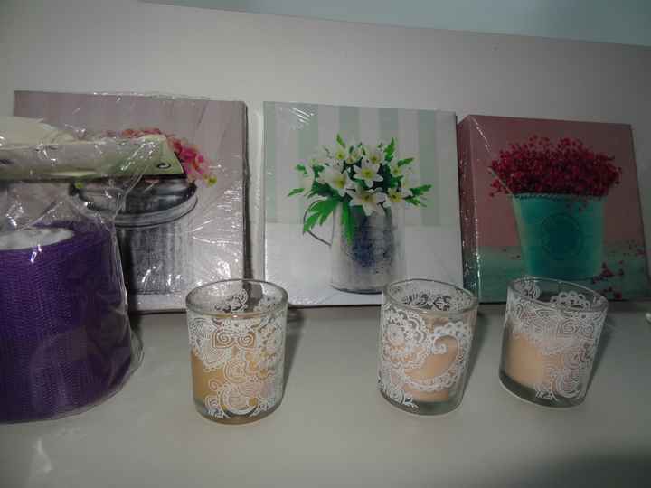bougies, tulle
